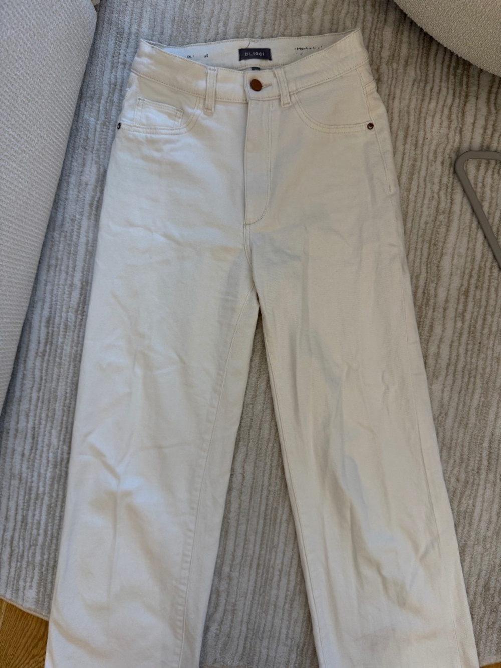 DL1961 Women's Hepburn Cream Jeans | Size 25